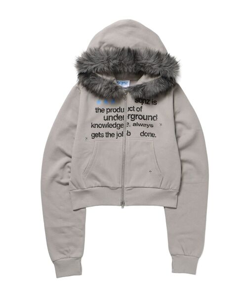 SEQUENZE パーカー 「sqnz（エスキュンズ）」sqnz fur zip pk