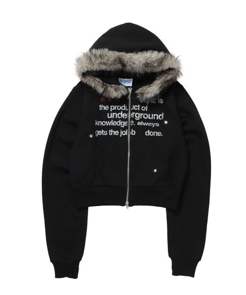 SEQUENZE パーカー 「sqnz（エスキュンズ）」sqnz fur zip pk