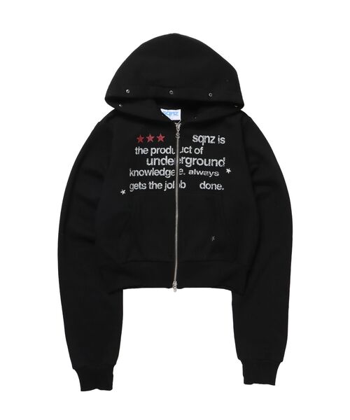 SEQUENZE パーカー 「sqnz（エスキュンズ）」sqnz fur zip pk