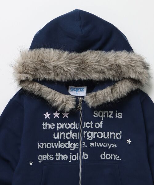 J.S.B. LOVE フェイクファーパーカー Sサイズ SEQUENZE パーカー WEB限定 / フェイクファー レディース短丈ジップ