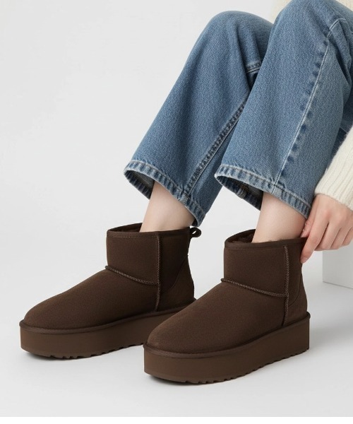 【NEW】ラウナレア（Launa lea）/【25秋冬】厚底ムートンブーツ(S160) Launa lea（ラウナレア） ブーツ 「25秋冬」厚底ムートンブーツ(S160