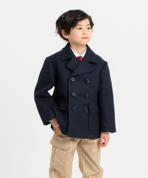 COMME CA ISM（コムサイズム） ピーコート pコート ウールライク P