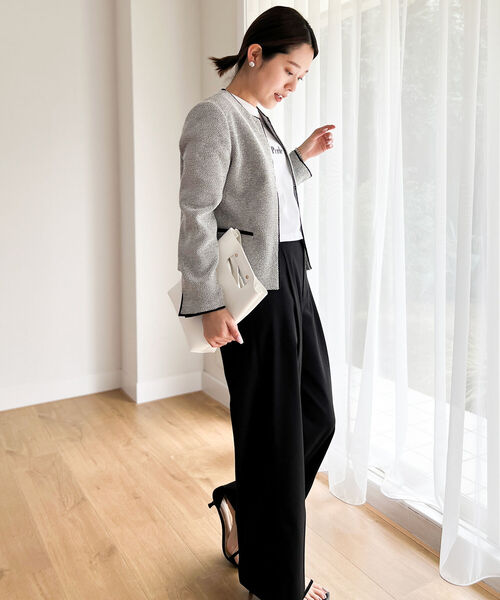 NOLLEY'S（ノーリーズ） ツイードジャケット 36 ネイビー レディース