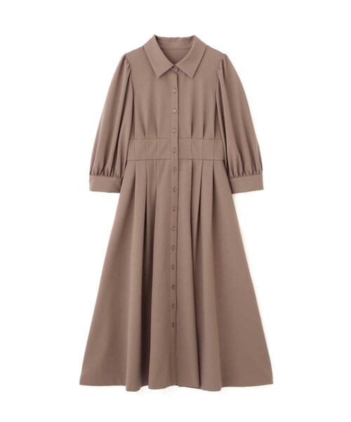 「PROPORTION BODY DRESSING」 シャツワンピース SMALL ブラウン系その他 レディース_画像2