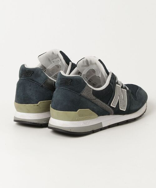 「New Balance」 ローカットスニーカー 24cm ネイビー レディース_画像2