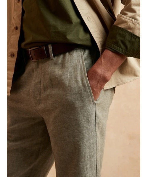 「BANANA REPUBLIC FACTORY STORE」 イージーパンツ 33/30 ネイビー メンズ_画像5