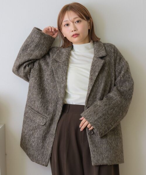 セール】THROW SHAGGY TAILOR JK シャギー テーラージャケット 秋服 冬