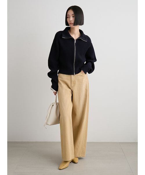 【新品未使用】MIESROHE ミースロエ バルーン構築デニムパンツ MIESROHE（ミースロエ） ジーンズ デニム デニムパンツ サイドライン