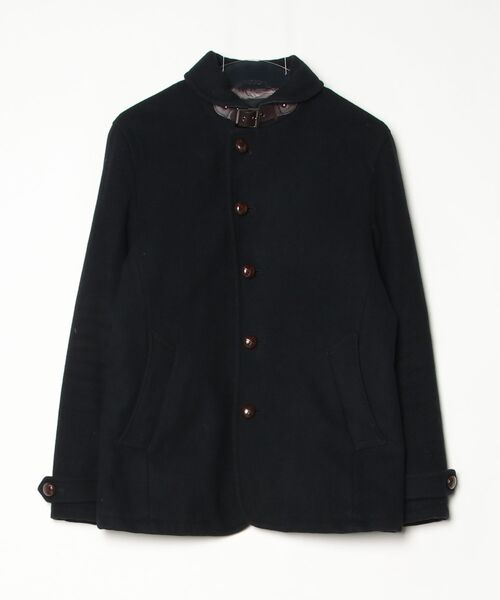 ナノユニバース ピーコート 蓄熱 アルミニウム 高機能防寒 ライナー付 未使用品 NANO universe（ナノ・ユニバース） ピーコート L ネイビー メンズ