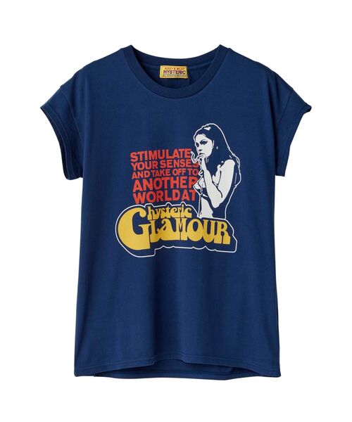HYSTERIC GLAMOUR（ヒステリックグラマー） 半袖Tシャツ FREE ネイビー
