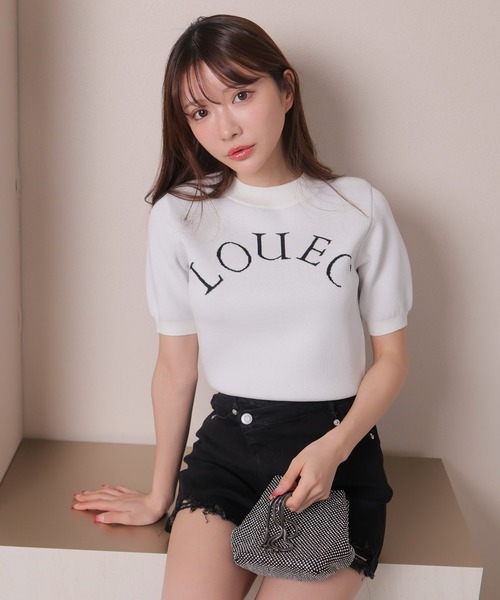 「LIPSERVICE」 半袖ニット FREE ホワイト レディース_画像6