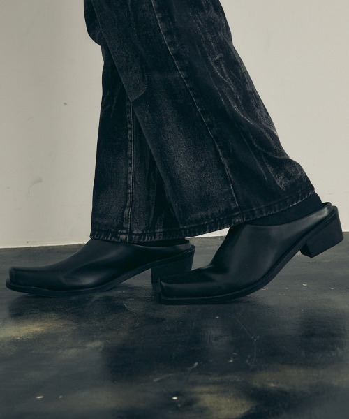 「Shoowtime」 シューズ 25.0cm ブラック メンズ_画像2