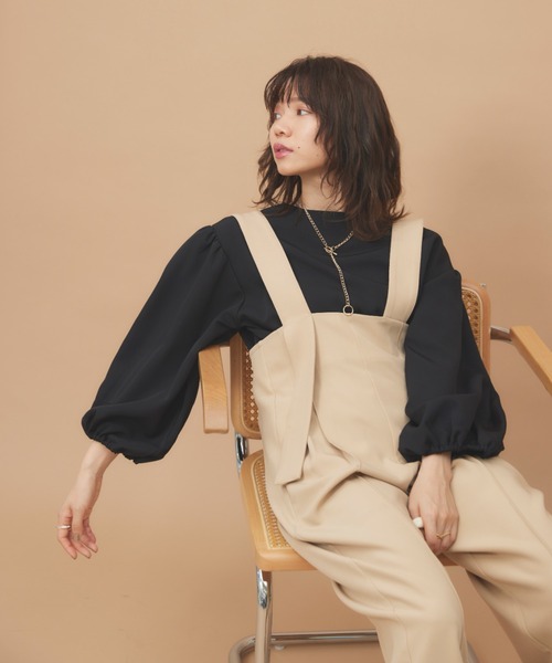 「moi tytto」 オーバーオール FREE ブラウン レディース_画像7