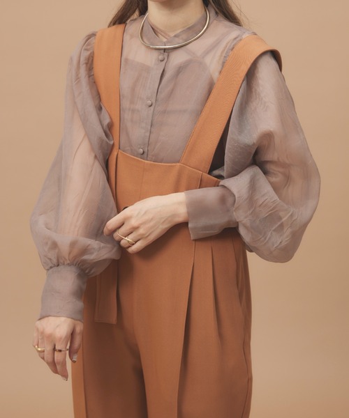 「moi tytto」 オーバーオール FREE ブラウン レディース_画像8