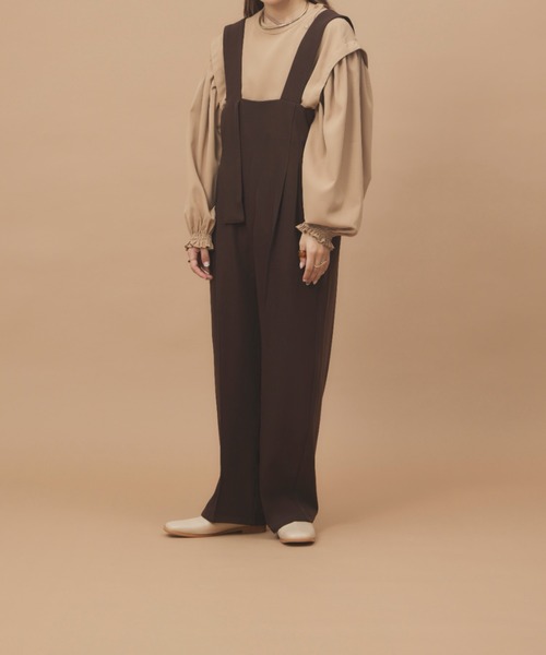 「moi tytto」 オーバーオール FREE ブラウン レディース_画像9