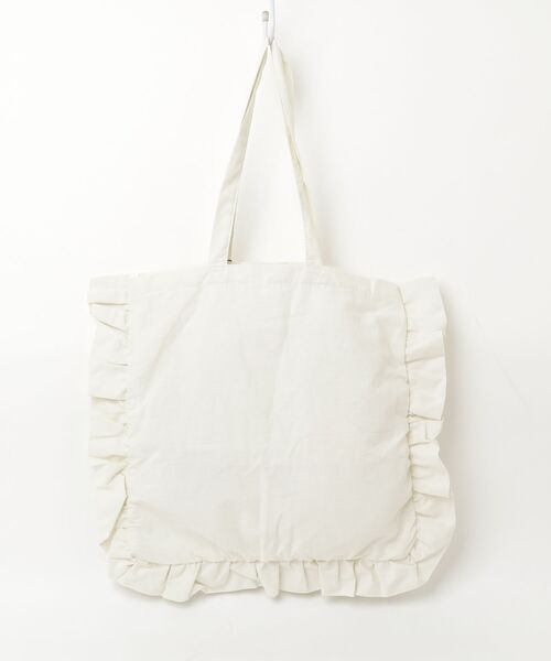 「THEATRE PRODUCTS」 フリルトートバッグ - ホワイト レディース_画像2
