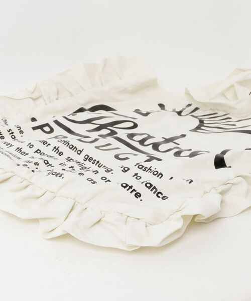 「THEATRE PRODUCTS」 フリルトートバッグ - ホワイト レディース_画像3