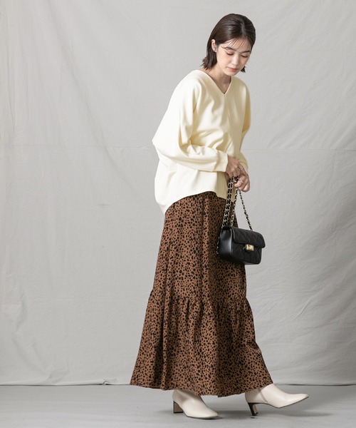 「Gready Brilliant」 「AuieF」長袖カットソー 38 アイボリー レディース_画像8