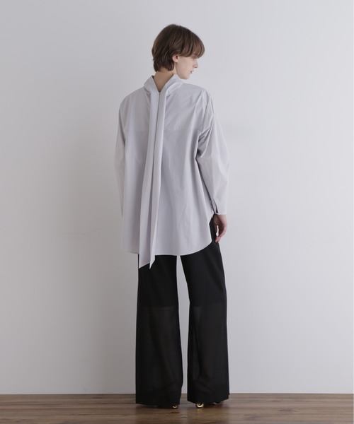 LE PHIL（ル フィル） ブラウス シャツ SOLOTEXブロードボウタイ