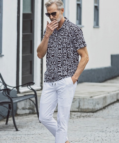 1 piu 1 uguale 3 メンズパンツ L ホワイト 1PIU1UGUALE3 RELAX 「1PIU1UGUALE3 RELAX 」 スラックス L ホワイト