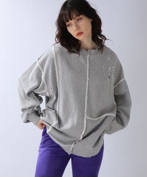 JEANASIS（ジーナシス） スウェットカットソー FREE グレー レディース