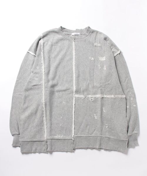 「JEANASIS」 スウェットカットソー FREE グレー レディース_画像3