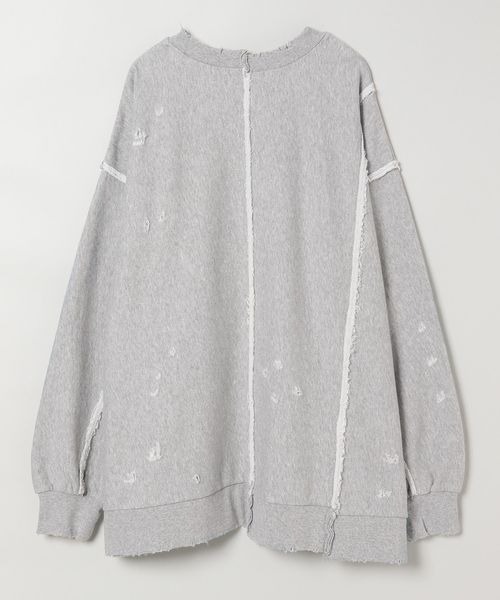 「JEANASIS」 スウェットカットソー FREE グレー レディース_画像5