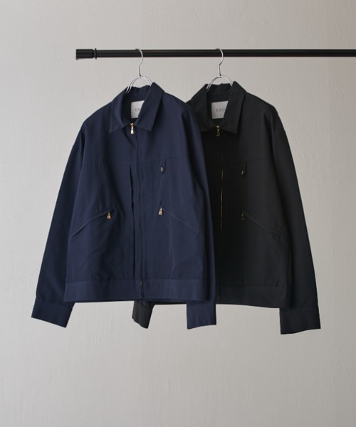 ブルゾン アウター 「CULLNI exclusive for Lui's」衿付きZIPブルゾン メンズの画像