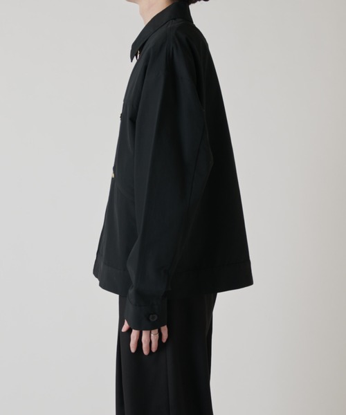 ブルゾン アウター 「CULLNI exclusive for Lui's」衿付きZIPブルゾン メンズの画像