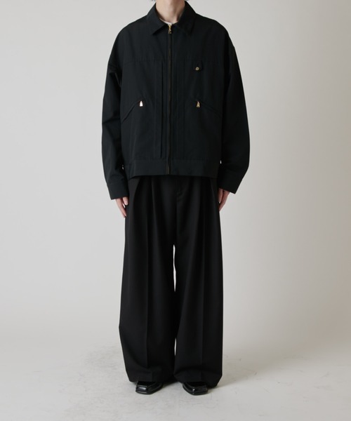 ブルゾン アウター 「CULLNI exclusive for Lui's」衿付きZIPブルゾン メンズの画像