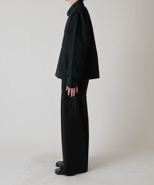 ブルゾン アウター 「CULLNI exclusive for Lui's」衿付きZIPブルゾン メンズの画像