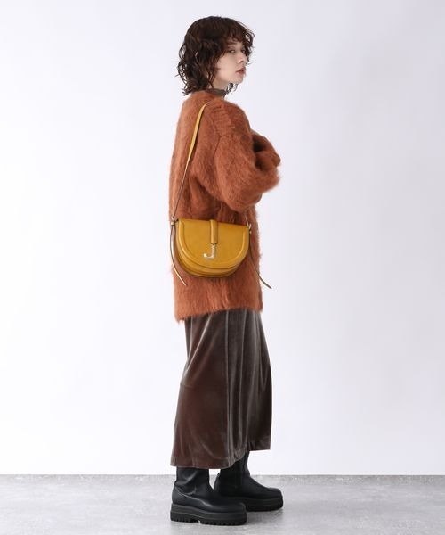 「JEANASIS」 ニットカーディガン FREE イエロー レディース_画像6