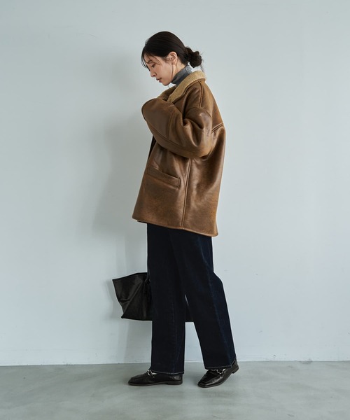 STYLE DELI（スタイルデリ） ムートンコート ボアコート フェイク