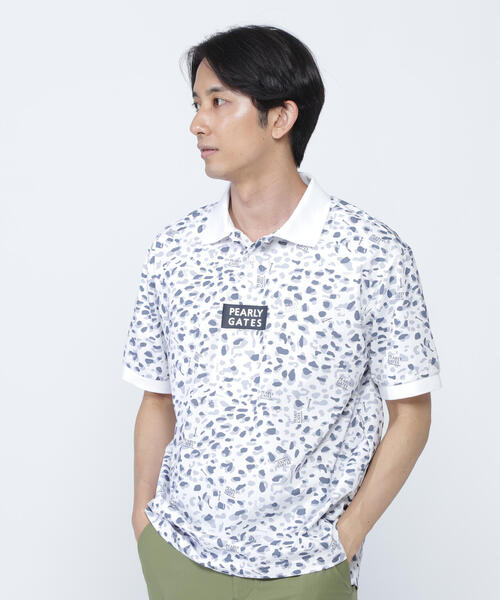 （ミック）パーリーゲイツ 、ニュースペーパー柄、ポロシャツとスカート PEARLY GATES（パーリーゲイツ） ポロシャツ 「PEARLY GATES」格子