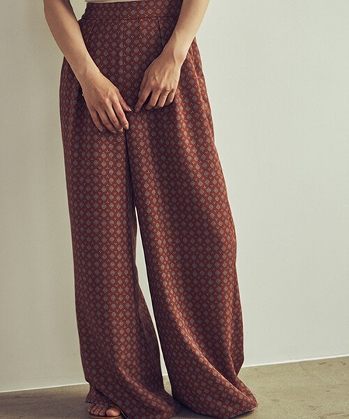 「CREDONA」 パンツ FREE マスタード レディース_画像2