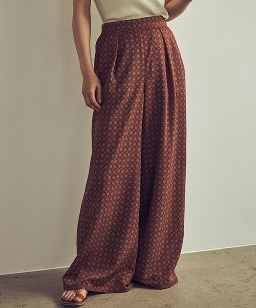 「CREDONA」 パンツ FREE マスタード レディース_画像3