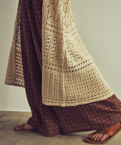 「CREDONA」 パンツ FREE マスタード レディース_画像6