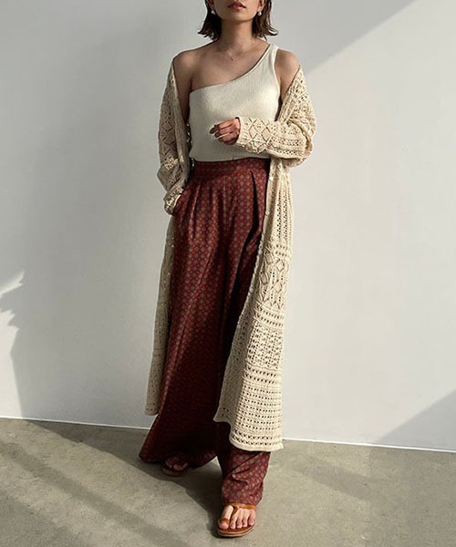 「CREDONA」 パンツ FREE マスタード レディース_画像9