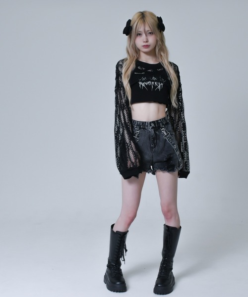 「REFLEM」 長袖カットソー FREE ブラック レディース_画像2