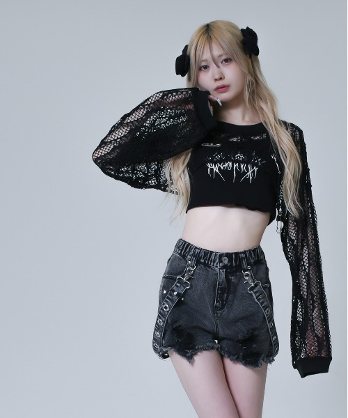 「REFLEM」 長袖カットソー FREE ブラック レディース_画像5