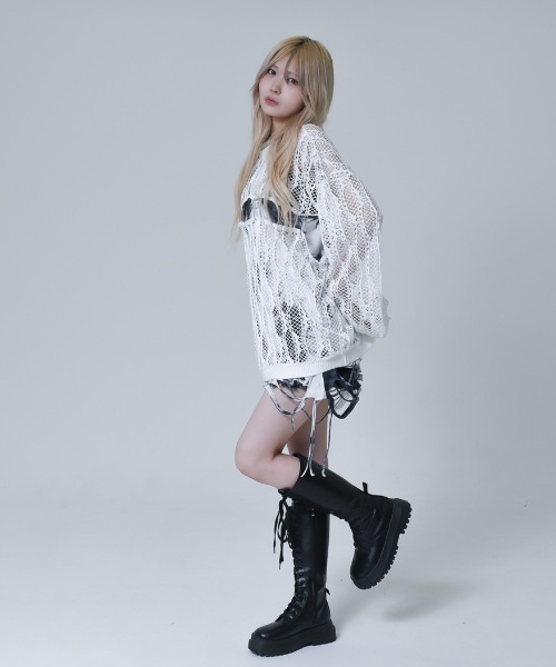 「REFLEM」 長袖カットソー FREE ブラック レディース_画像9