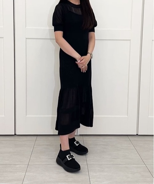 「+diana」 ローカットスニーカー 23.5cm アイボリー レディース_画像9