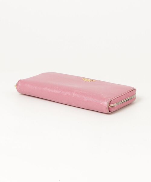 PRADA」 財布 - ピンク レディース PRADA サフィアーノレザー 二つ折り 