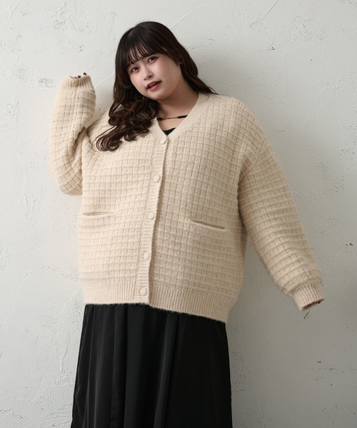 「Louiosy」 ニットカーディガン X-LARGE アイボリー レディース_画像6