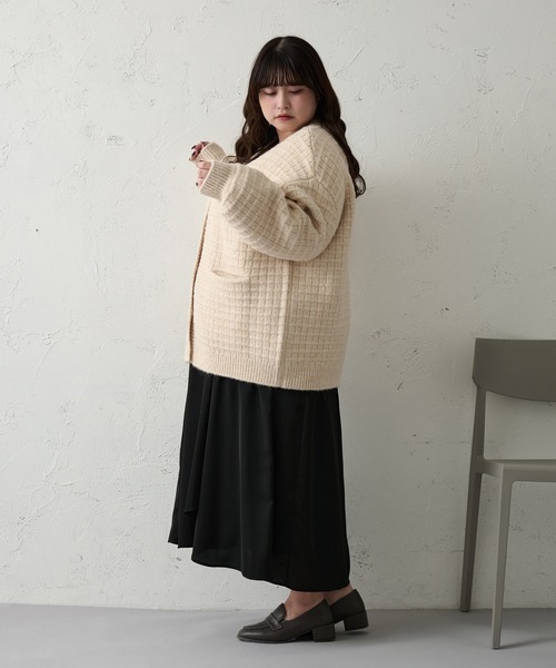 「Louiosy」 ニットカーディガン X-LARGE アイボリー レディース_画像9