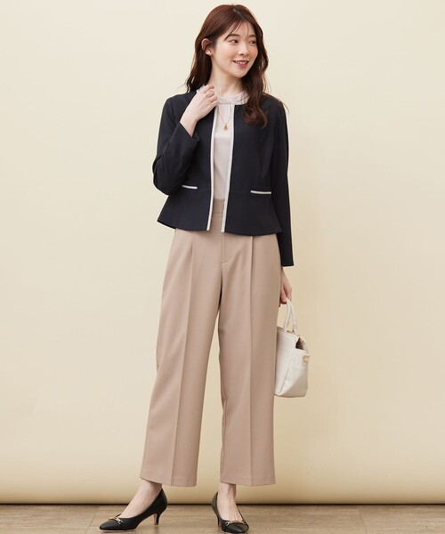 「ANY SIS」 7分袖ブラウス 4 ネイビー レディース_画像7