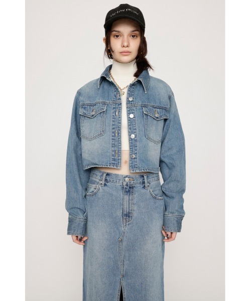 「SLY」 デニムジャケット FREE ブルー レディース_画像2