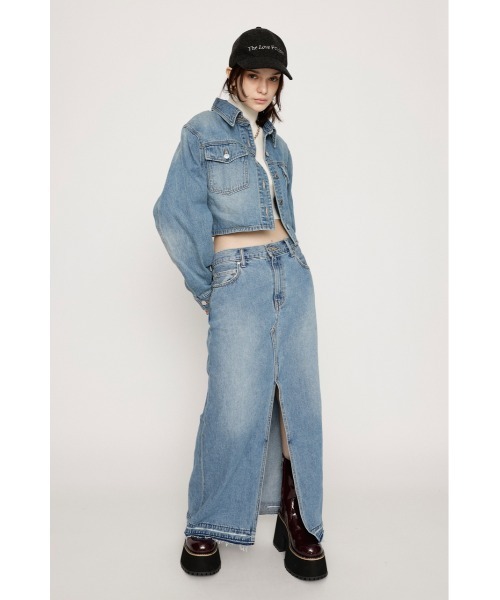 「SLY」 デニムジャケット FREE ブルー レディース_画像3