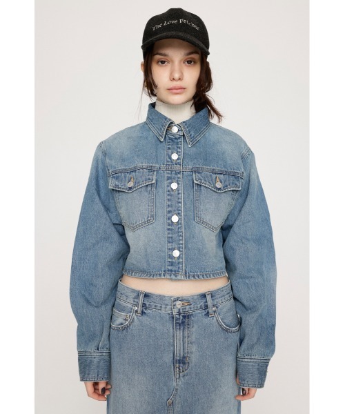 「SLY」 デニムジャケット FREE ブルー レディース_画像4