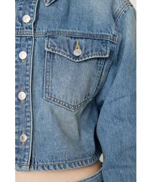 「SLY」 デニムジャケット FREE ブルー レディース_画像9